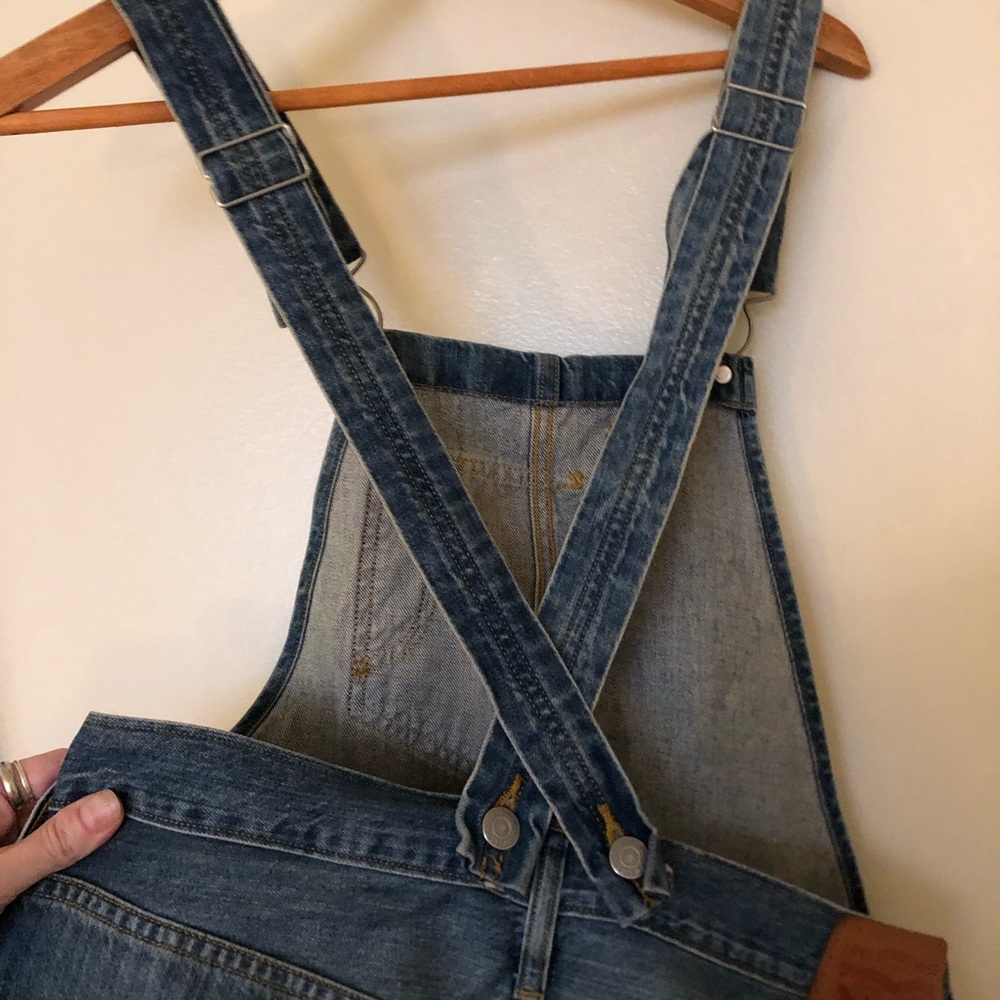 Perfect Levi’s overalls with crisscross back